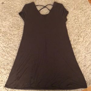 criss cross t shirt dress